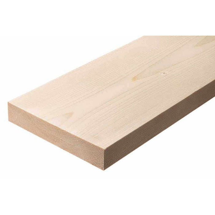 Доска сухая строганная 50х125х6000 сорт AB